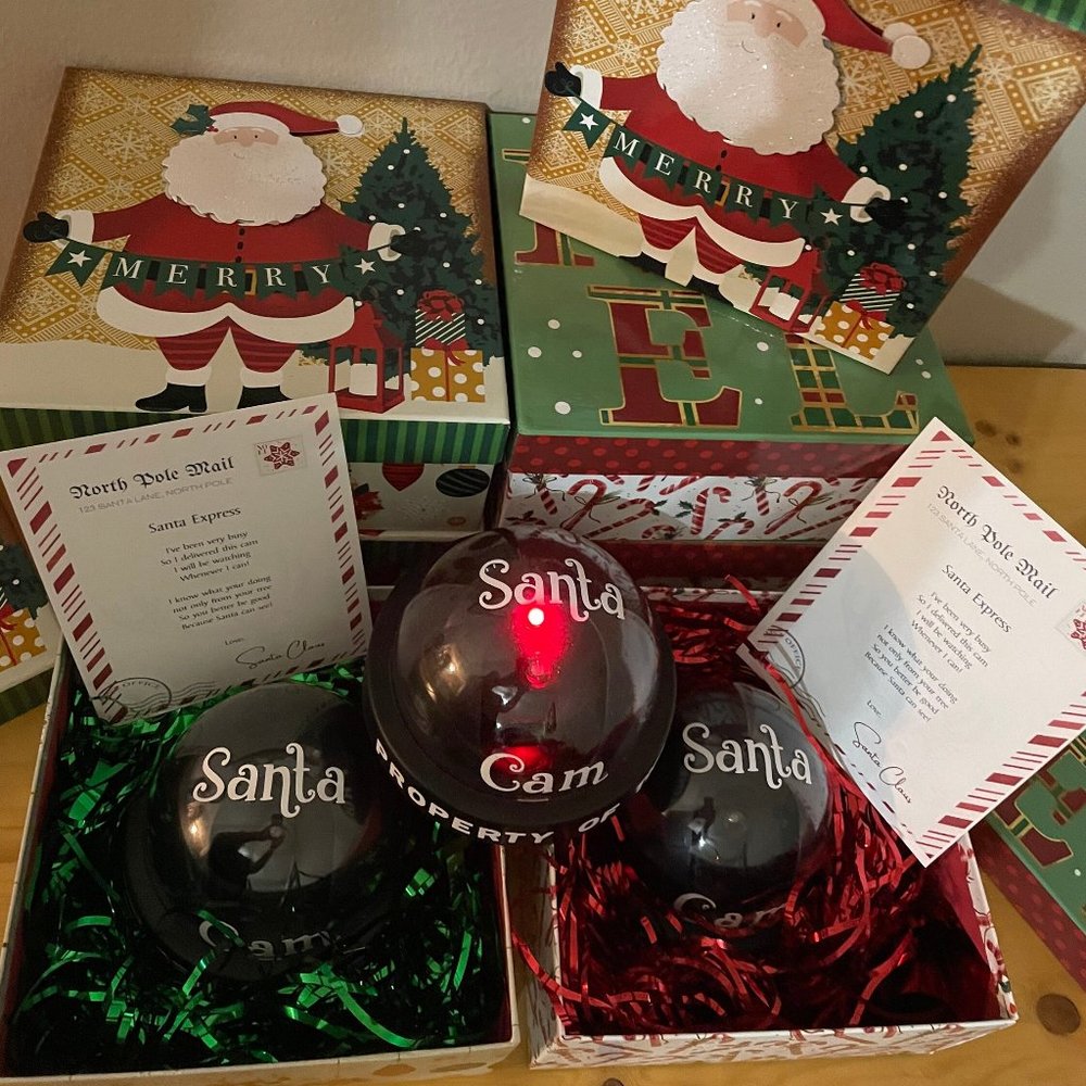 NEW IN PACKAGE * SANTA CAM * SANTA CAMERA *‎ CHRISTMAS SANTA CAM DECOR